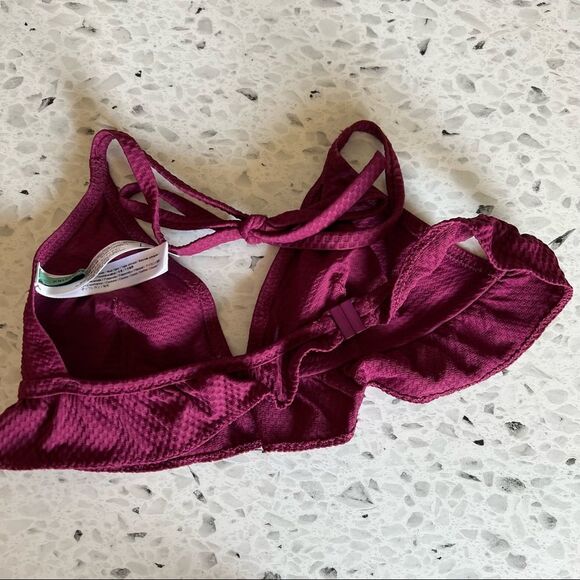 Princess tam Tam Women's Maroon Bikini Top & Bottom Set Size XS - Picture 3 of 11